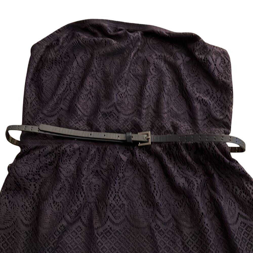 No Comment XL Navy Blue Lace Strapless Maxi Dress Juniors Beach Travel - Picture 6 of 8